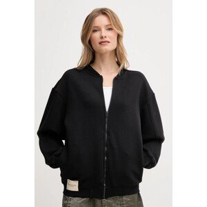 Dukserica Alpha Industries Studio Edition Fleece Bomber wmn za žene, boja: crna, bez uzorka, 156030