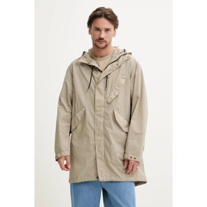 Parka C.P. Company za muškarce, boja: bež, za prijelazno razdoblje, 18CMOW064A005991G