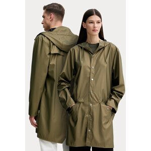 Jakna Rains Long Jacket W3 boja: zelena, za prijelazno razdoblje, 12020