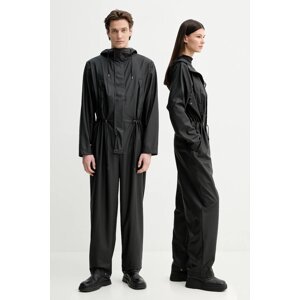 Kombinezon Rains Jumpsuit Regular W3 boja: crna, za prijelazno razdoblje, 12090