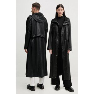 Jakna Rains Bold Longest Jacket W3 boja: crna, za prijelazno razdoblje, 12120