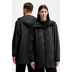Jakna Rains Lohja Long Insulated Jacket W3T2 boja: crna, za prijelazno razdoblje, 15790