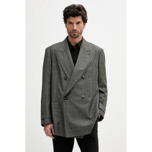 Vuneni sako Emporio Armani za muškarce, boja: siva, EM002349 TE10180