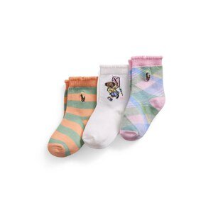 Dječje čarape Polo Ralph Lauren 3-pack boja: ružičasta, 445969095001
