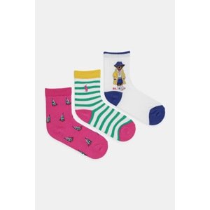 Dječje čarape Polo Ralph Lauren 3-pack boja: bijela, 446969097001