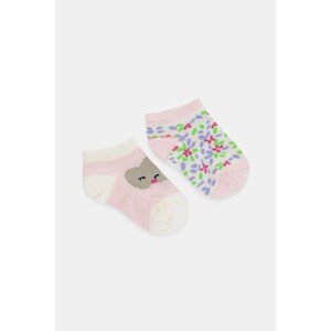 Čarape United Colors of Benetton 2-pack boja: ružičasta, 6AO50703X