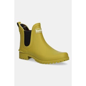 Gumene čizme Barbour Wilton za žene, boja: zelena, LRF0066GN22