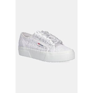 Tenisice Superga FLOWER MACRAME boja: bijela, S2136QW