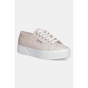 Tenisice Superga PLATFORM LAME boja: narančasta, S6128SW
