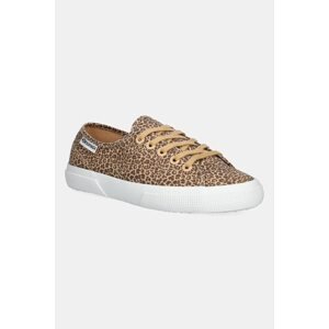 Tenisice Superga MICRO LEOPARD PRINT LEGGE boja: smeđa, S6135MW