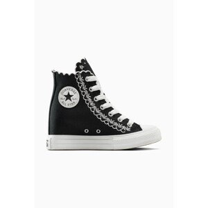 Tenisice Converse Chuck Taylor All Star Wedge boja: crna, A13546C