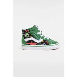 Dječje tenisice Vans SK8-Hi Reissue Side Zip boja: zelena, VN0007Q3BGK1
