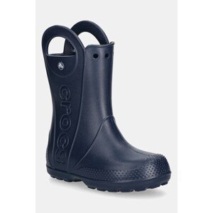 Gumene čizme Crocs HANDLE IT RAIN BOOT KIDS boja: tamno plava, 211052