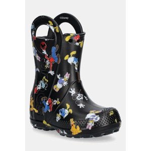 Gumene čizme Crocs MICKEY FRIENDS HANDLE IT BOOT KIDS boja: crna, 211146