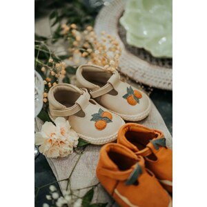 Kožne cipele za bebe Donsje Yames Shoes Arancia boja: bež, 1041401