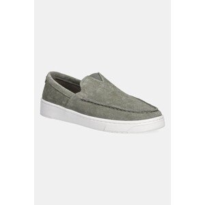 Tenisice od brušene kože Toms Lite 2.0 Loafer boja: siva, 10019565