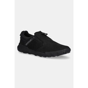 Tenisice od nubuk kože Caterpillar HEX READY SLIP ON za muškarce, boja: crna, P726106
