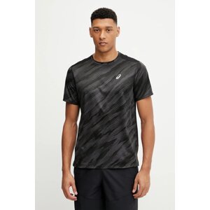 Majica kratkih rukava za trening Asics boja: crna, s uzorkom, 2011D212