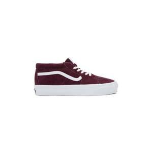 Tenisice od brušene kože Vans Sk8-Mid Reissue 83 LX boja: bordo, VN000CQQ4QU1
