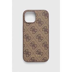 Etui za telefon Guess iPhone 15 6.1 boja: smeđa