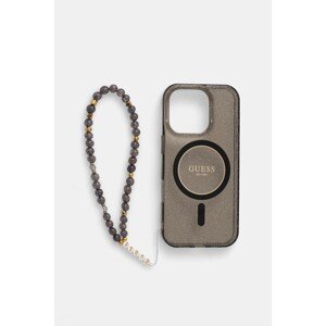 Etui za telefon Guess iPhone 16 Pro 6.3 boja: crna, GUHMP16LHGCRELSK