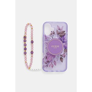 Etui za telefon Guess iPhone 16 Plus 6.7 boja: ljubičasta, GUHMP16MHFWBRCESU