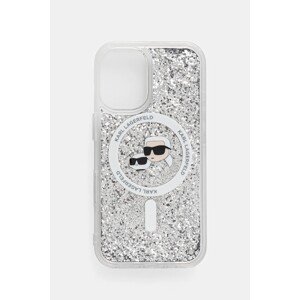 Etui za telefon Karl Lagerfeld iPhone 16 6.1 KLHMP16SLGKCSGH