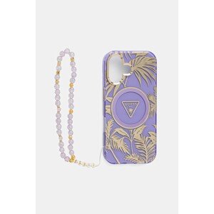 Etui za telefon Guess iPhone 16 boja: ljubičasta, GUHMP16SHPCTPLSU