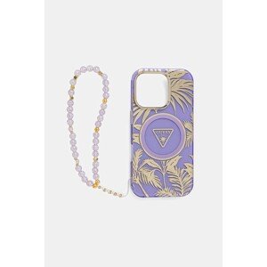 Etui za telefon Guess iPhone 16 Pro boja: ljubičasta, GUHMP16LHPCTPLSU