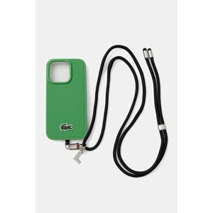 Etui za telefon Lacoste iPhone 15 Pro boja: zelena, LCHMBCP15LPVCN