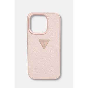 Etui za telefon Guess iPhone 16 Pro boja: ružičasta, GUHCP16LPGP4STRP