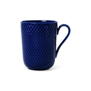 Šalica Lyngby Rhombe 330 ml boja: tamno plava