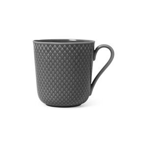 Šalica Lyngby Rhombe 390 ml boja: crna