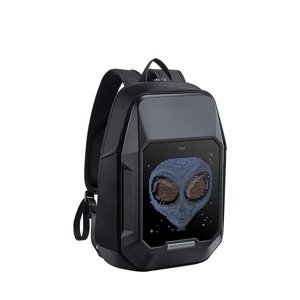 Ruksak s pixel art zaslonom Divoom Cyberbag boja: crna