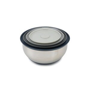 Set posuda za pohranu s poklopcima Joseph Joseph Nest Prep&Stor 1,5 / 2,1 / 3,8 / 5 L 4-pack boja: siva