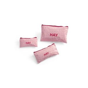 Set vrećica HAY Candy Mono Wash Bag 3-pack boja: ružičasta
