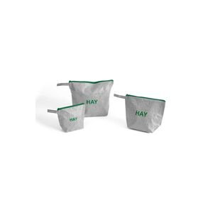 Set vrećica HAY Candy Mono Wash Bag 3-pack boja: siva