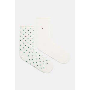 Čarape Tommy Hilfiger 2-pack za žene, boja: crna, 100001493