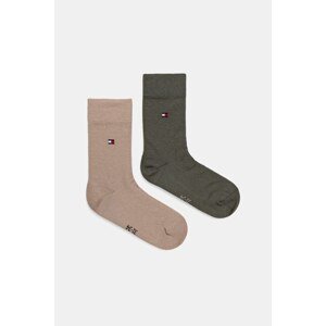 Dječje čarape Tommy Hilfiger 2-pack boja: bež, 391334