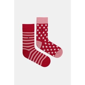 Dječje čarape Tommy Hilfiger 2-pack boja: ružičasta, 100000816