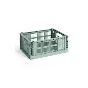Kutija za pohranu HAY Colour Crate M / 14 x 26,5 x 34,5 cm boja: zelena
