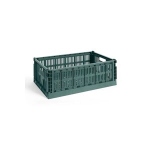Kutija za pohranu HAY Colour Crate L / 18,5 x 34,5 x 53 cm boja: zelena