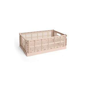Kutija za pohranu HAY Colour Crate L / 18,5 x 34,5 x 53 cm boja: ružičasta