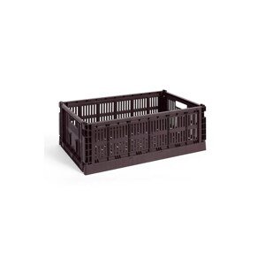 Kutija za pohranu HAY Colour Crate L / 18,5 x 34,5 x 53 cm boja: bordo