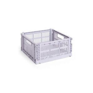 Kutija za pohranu HAY Colour Crate M / 14 x 26,5 x 34,5 cm boja: ljubičasta