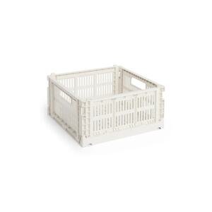 Kutija za pohranu HAY Colour Crate M / 14 x 26,5 x 34,5 cm boja: bijela