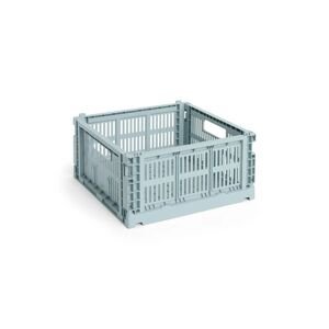 Kutija za pohranu HAY Colour Crate M /14 x 26,5 x 34,5 cm boja: tirkizna