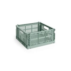 Kutija za pohranu HAY Colour Crate M /14 x 26,5 x 34,5 cm boja: zelena
