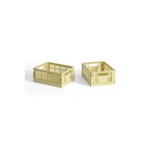Kutija za pohranu HAY Colour Crate Mini 8 x 13 x 17 cm 2-pack boja: žuta
