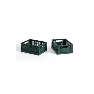 Kutija za pohranu HAY Colour Crate Mini 8 x 13 x 17 cm 2-pack boja: zelena
